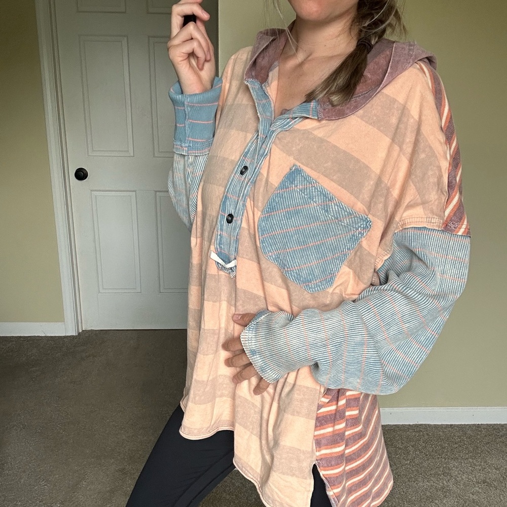 Oil & Hali | Striped Multicolor Hoodie